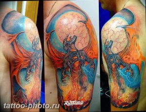 фото идеи тату феникс 18.12.2018 №226 - photo ideas tattoo phoenix - tattoo-photo.ru