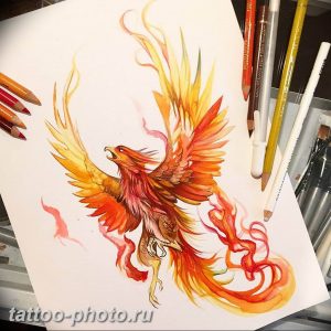 фото идеи тату феникс 18.12.2018 №287 - photo ideas tattoo phoenix - tattoo-photo.ru