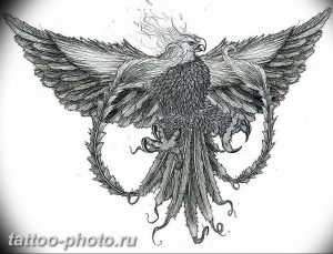 фото идеи тату феникс 18.12.2018 №288 - photo ideas tattoo phoenix - tattoo-photo.ru