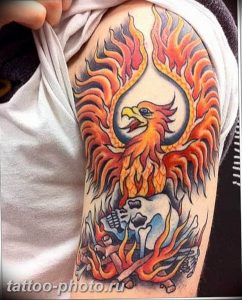 фото идеи тату феникс 18.12.2018 №453 - photo ideas tattoo phoenix - tattoo-photo.ru