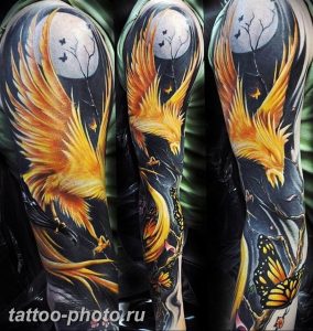 фото идеи тату феникс 18.12.2018 №476 - photo ideas tattoo phoenix - tattoo-photo.ru