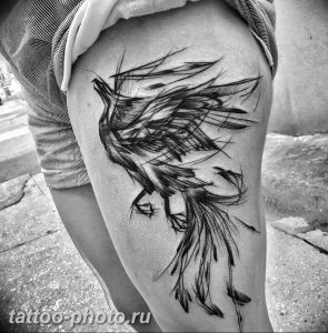 фото идеи тату феникс 18.12.2018 №597 - photo ideas tattoo phoenix - tattoo-photo.ru