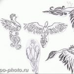 фото идеи тату феникс 18.12.2018 №636 - photo ideas tattoo phoenix - tattoo-photo.ru