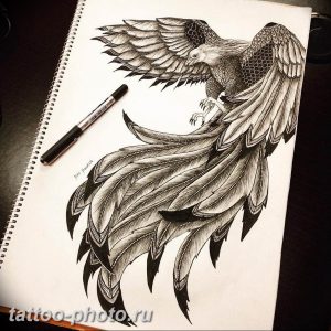 фото идеи тату феникс 18.12.2018 №683 - photo ideas tattoo phoenix - tattoo-photo.ru