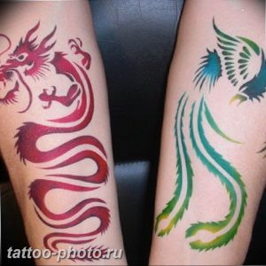 фото идеи тату феникс 18.12.2018 №717 - photo ideas tattoo phoenix - tattoo-photo.ru