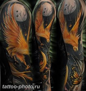 фото идеи тату феникс 18.12.2018 №718 - photo ideas tattoo phoenix - tattoo-photo.ru