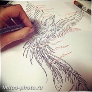 фото идеи тату феникс 18.12.2018 №796 - photo ideas tattoo phoenix - tattoo-photo.ru