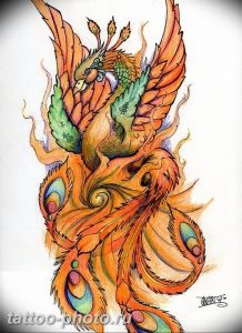 фото идеи тату феникс 18.12.2018 №808 - photo ideas tattoo phoenix - tattoo-photo.ru