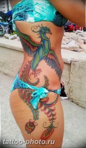 фото идеи тату феникс 18.12.2018 №813 - photo ideas tattoo phoenix - tattoo-photo.ru