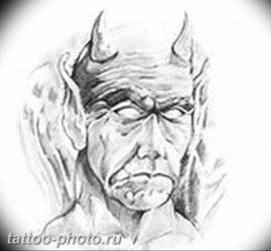 фото идея тату дьявол 18.12.2018 №003 - photo idea tattoo devil - tattoo-photo.ru
