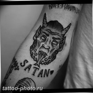 фото идея тату дьявол 18.12.2018 №007 - photo idea tattoo devil - tattoo-photo.ru