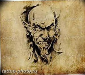 фото идея тату дьявол 18.12.2018 №011 - photo idea tattoo devil - tattoo-photo.ru
