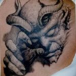 фото идея тату дьявол 18.12.2018 №013 - photo idea tattoo devil - tattoo-photo.ru