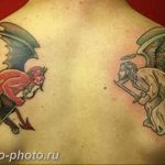 фото идея тату дьявол 18.12.2018 №039 - photo idea tattoo devil - tattoo-photo.ru