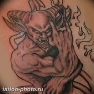 фото идея тату дьявол 18.12.2018 №050 - photo idea tattoo devil - tattoo-photo.ru