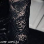 фото идея тату дьявол 18.12.2018 №055 - photo idea tattoo devil - tattoo-photo.ru