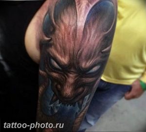фото идея тату дьявол 18.12.2018 №061 - photo idea tattoo devil - tattoo-photo.ru