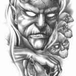 фото идея тату дьявол 18.12.2018 №064 - photo idea tattoo devil - tattoo-photo.ru