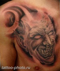 фото идея тату дьявол 18.12.2018 №084 - photo idea tattoo devil - tattoo-photo.ru