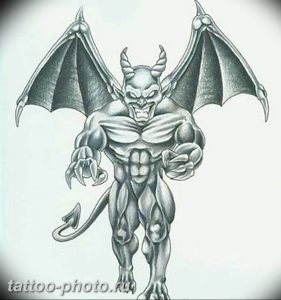 фото идея тату дьявол 18.12.2018 №100 - photo idea tattoo devil - tattoo-photo.ru