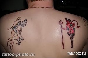 фото идея тату дьявол 18.12.2018 №114 - photo idea tattoo devil - tattoo-photo.ru