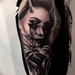 фото идея тату дьявол 18.12.2018 №139 - photo idea tattoo devil - tattoo-photo.ru