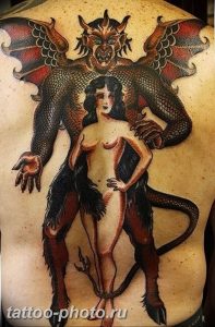 фото идея тату дьявол 18.12.2018 №145 - photo idea tattoo devil - tattoo-photo.ru