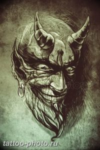 фото идея тату дьявол 18.12.2018 №153 - photo idea tattoo devil - tattoo-photo.ru