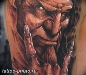 фото идея тату дьявол 18.12.2018 №155 - photo idea tattoo devil - tattoo-photo.ru