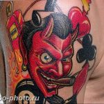 фото идея тату дьявол 18.12.2018 №159 - photo idea tattoo devil - tattoo-photo.ru