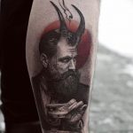 фото идея тату дьявол 18.12.2018 №168 - photo idea tattoo devil - tattoo-photo.ru