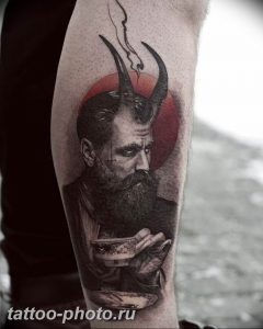 фото идея тату дьявол 18.12.2018 №168 - photo idea tattoo devil - tattoo-photo.ru