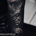 фото идея тату дьявол 18.12.2018 №176 - photo idea tattoo devil - tattoo-photo.ru