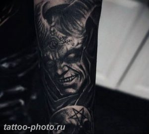 фото идея тату дьявол 18.12.2018 №176 - photo idea tattoo devil - tattoo-photo.ru