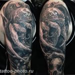 фото идея тату дьявол 18.12.2018 №177 - photo idea tattoo devil - tattoo-photo.ru