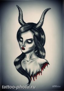 фото идея тату дьявол 18.12.2018 №178 - photo idea tattoo devil - tattoo-photo.ru
