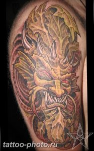 фото идея тату дьявол 18.12.2018 №180 - photo idea tattoo devil - tattoo-photo.ru