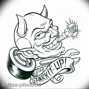 фото идея тату дьявол 18.12.2018 №187 - photo idea tattoo devil - tattoo-photo.ru