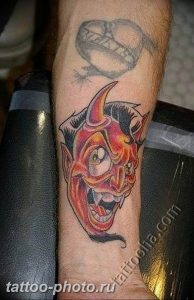 фото идея тату дьявол 18.12.2018 №219 - photo idea tattoo devil - tattoo-photo.ru