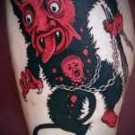 фото идея тату дьявол 18.12.2018 №237 - photo idea tattoo devil - tattoo-photo.ru