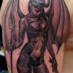 фото идея тату дьявол 18.12.2018 №248 - photo idea tattoo devil - tattoo-photo.ru