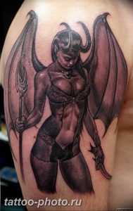 фото идея тату дьявол 18.12.2018 №248 - photo idea tattoo devil - tattoo-photo.ru