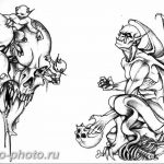 фото идея тату дьявол 18.12.2018 №253 - photo idea tattoo devil - tattoo-photo.ru