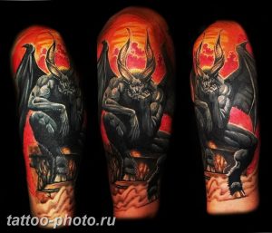 фото идея тату дьявол 18.12.2018 №254 - photo idea tattoo devil - tattoo-photo.ru