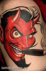 фото идея тату дьявол 18.12.2018 №261 - photo idea tattoo devil - tattoo-photo.ru