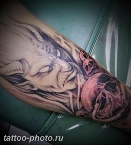 фото идея тату дьявол 18.12.2018 №266 - photo idea tattoo devil - tattoo-photo.ru
