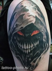 фото идея тату дьявол 18.12.2018 №269 - photo idea tattoo devil - tattoo-photo.ru