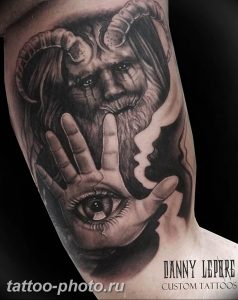 фото идея тату дьявол 18.12.2018 №272 - photo idea tattoo devil - tattoo-photo.ru