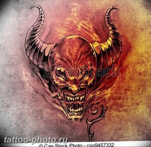 фото идея тату дьявол 18.12.2018 №273 - photo idea tattoo devil - tattoo-photo.ru
