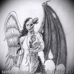 фото идея тату дьявол 18.12.2018 №306 - photo idea tattoo devil - tattoo-photo.ru
